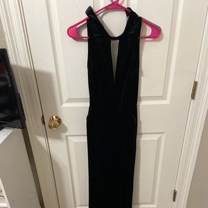 Exotic Black velvet jumpsuit